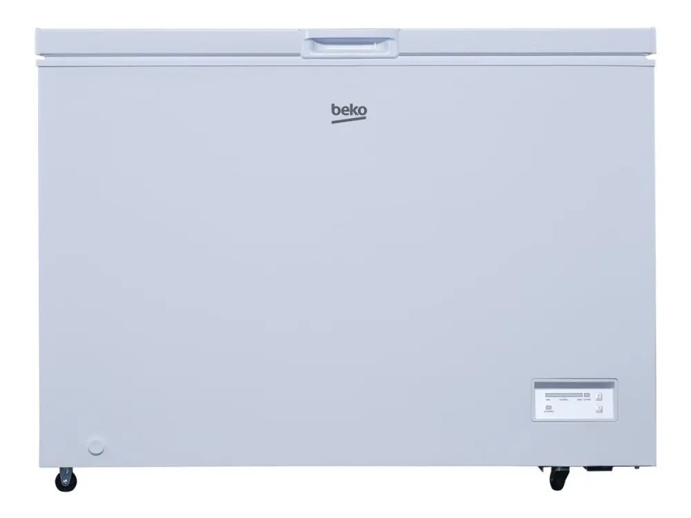 Beko CF316EWN - Kiste - bredde: 112 cm - dybde: 70 cm - høyde: 84.5 cm - 308 liter - Klasse E - hvit