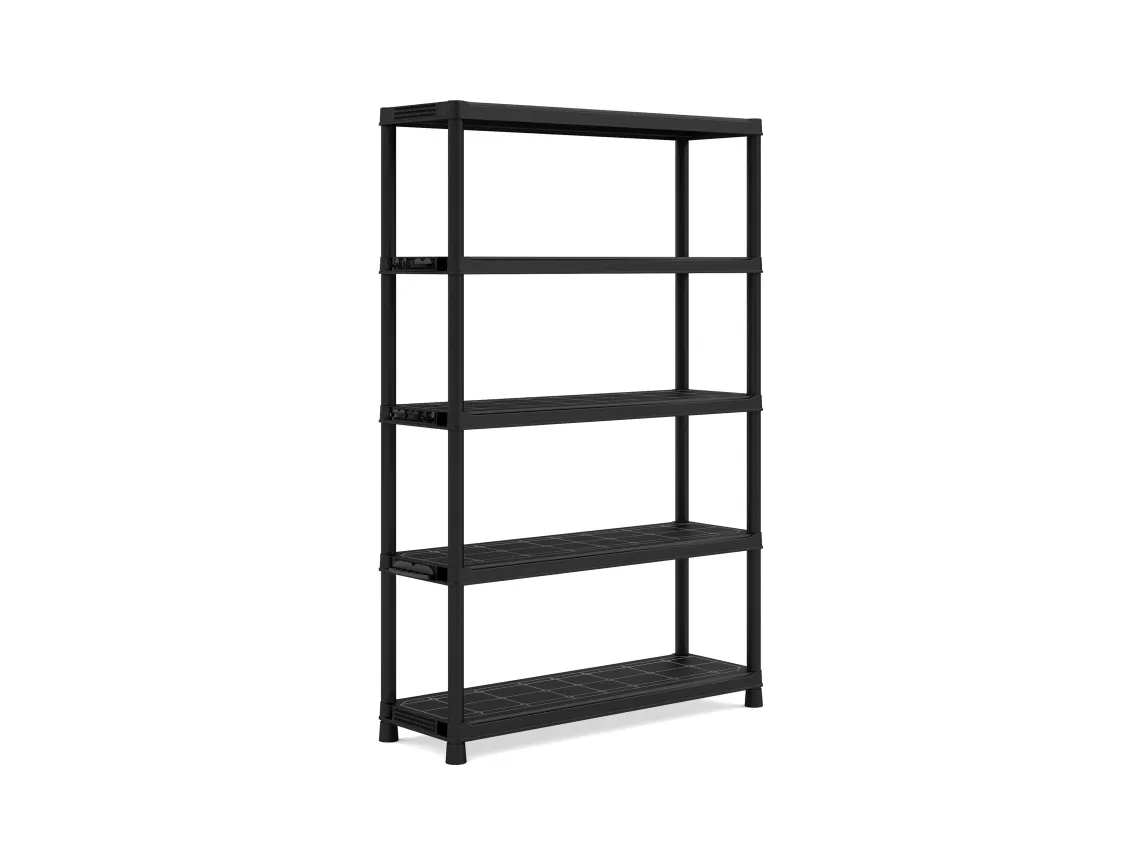 Hylle-/oppbevaringsskap i plast 120x40x187 cm, 70 kg/5 L