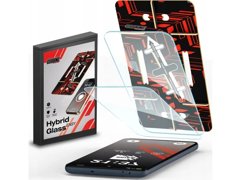 GrizzGlass hybridglass HybridGlass Easy til HMD Pulse Pro [2-pakning]