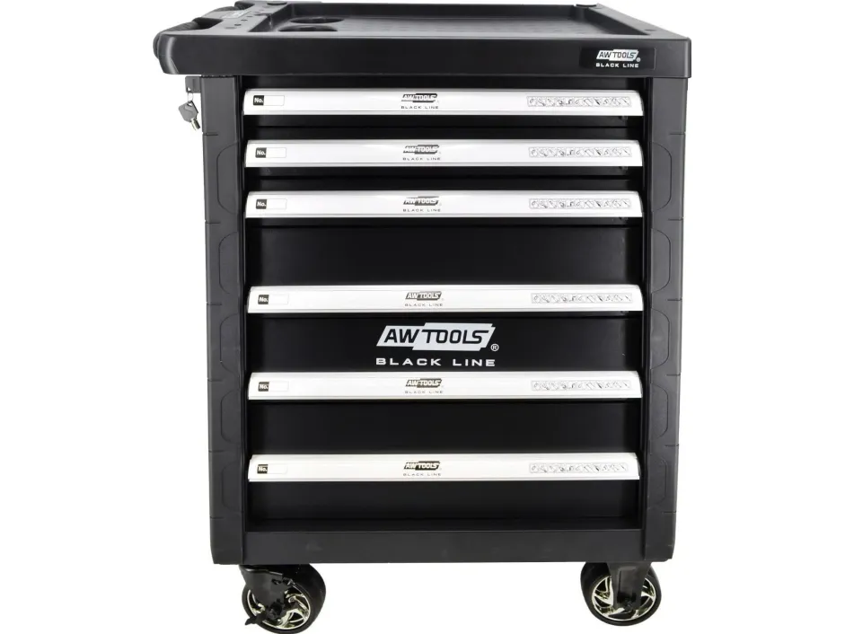 Verktøyvogn AWTools 6 skuffer med utstyr (AW15100)