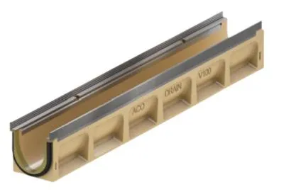 ACO V100S SEAL IN 1000 mm rende 0.0 med galv. karm, u/udløb/rist
