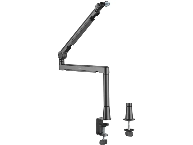Profesjonell studiomikrofonarm med kabelhåndtering Aluminium Black