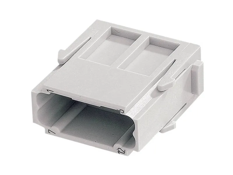 HARTING HAN DD modul 6B, 10B, 16B, 24B for 12 crimpbøsninger maks 2,5mm², han del - (2 stk.)
