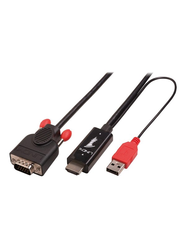 Lindy HDMI to VGA Adapter cable - video converter - black