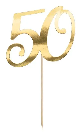 PartyDeco KPT62-50-019, Kake, Gull, 20,5 cm, 180 mm, 280 mm, Blister