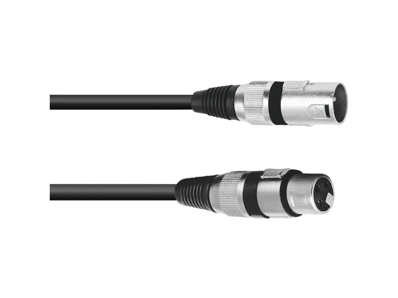 Omnitronic 30220400 XLR-tilkoblingskabel 0,50 m svart