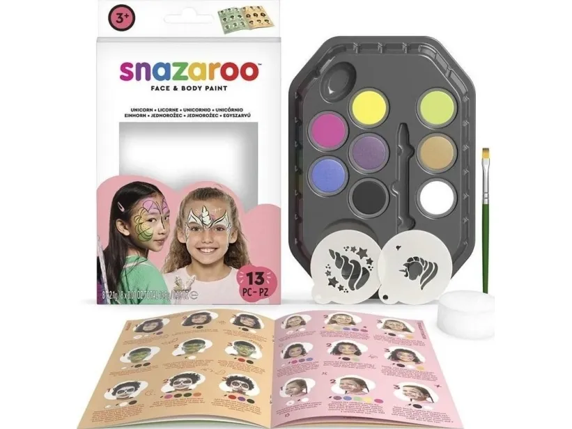 Unicorn face paint set (enhjørning ansiktsmaling)