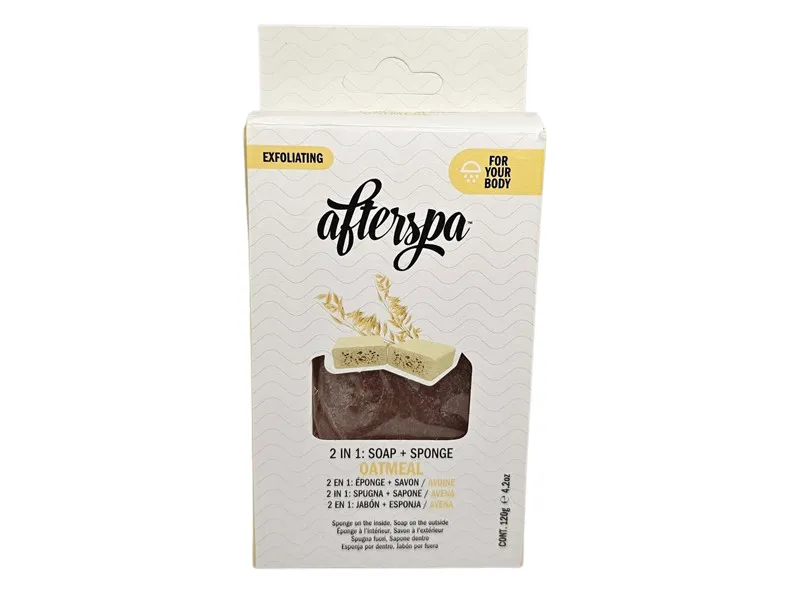 AfterSpa Oatmeal multifunksjonell såpe svamp 120 g