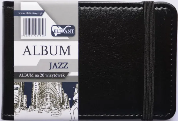 Elefant album Jazz for 20 visittkort A7 svart