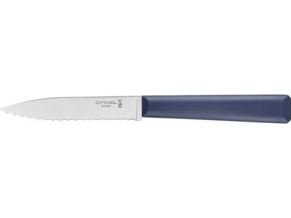 Opinel Les Essentiels kniv med sagtagget blad blå