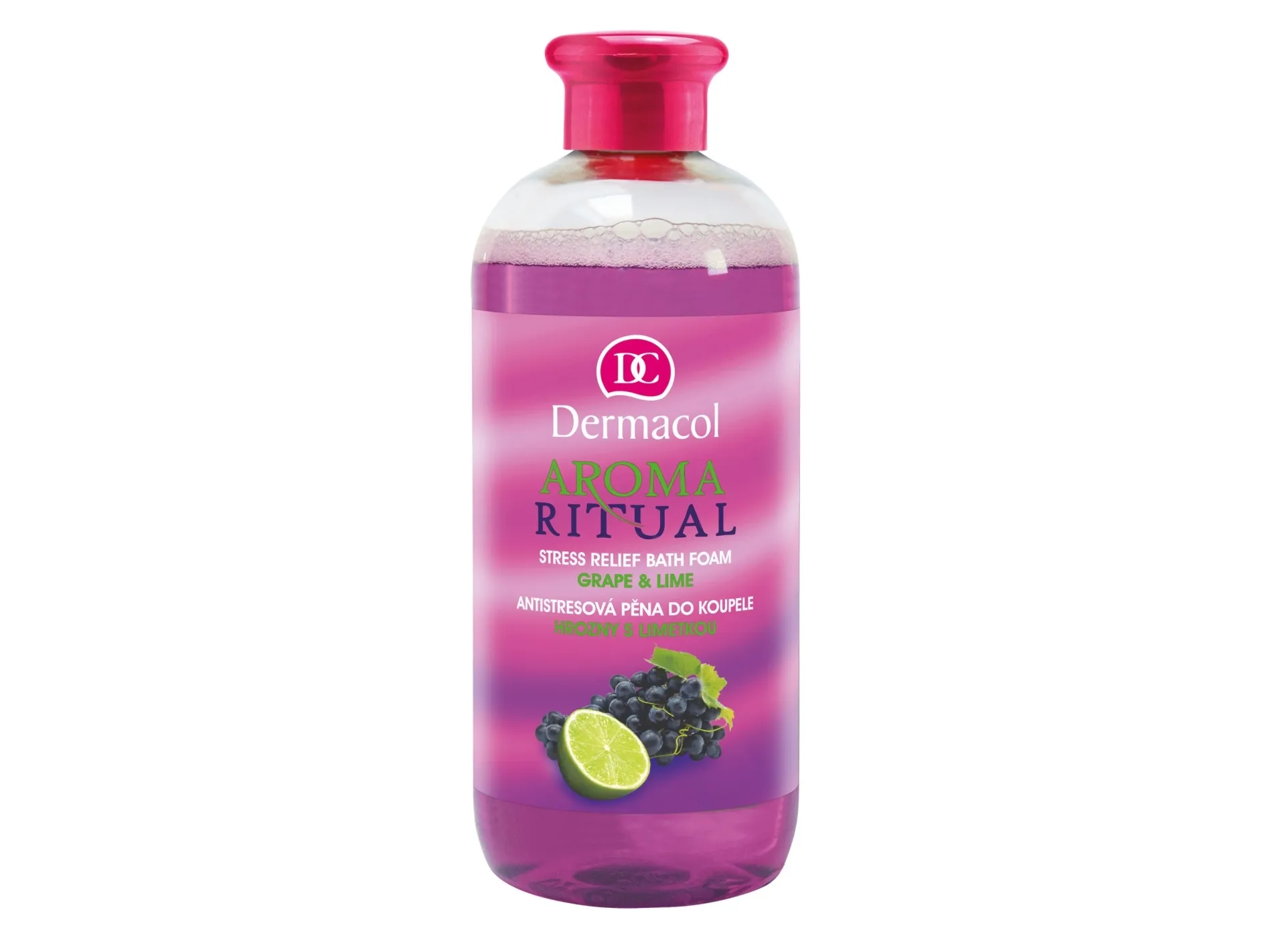 Dermacol Aroma Ritual Bath Foam Grapes With Lime Antistress Foam Bath 500 Ml