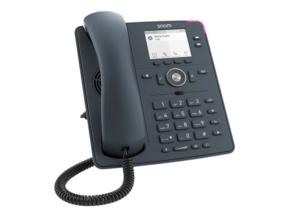 snom D140 - VoIP-telefon - treveis anropskapasitet - SIP - 2 linjer - skifergrå