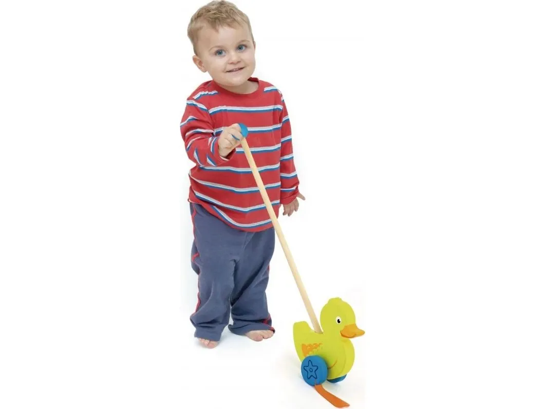 Viga Viga Toys Wooden Duck Pusher