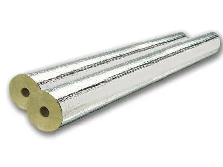 Rockwool 800 armeret alubelagt rørskål. 35mm x 60mm isoleringstykkelse. Længde 1 meter. 5 meter pr kasse.