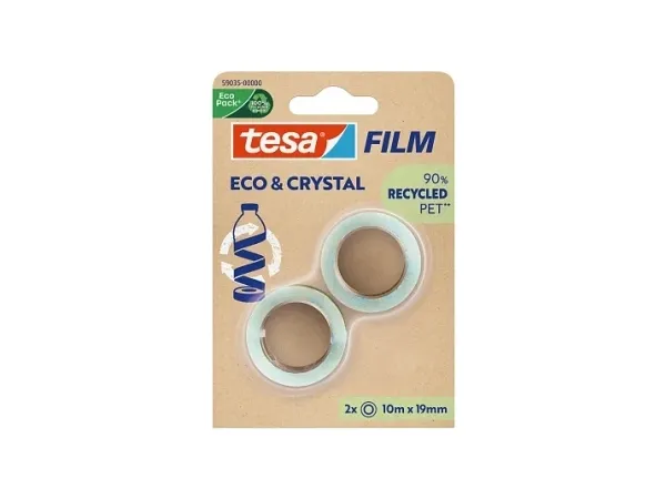 tesa ECO & CRYSTAL 59035-00000-00 Tape #####tesafilm® Eco & Crystal Transparent (L x B) 10 m x 19 mm 2 stk.