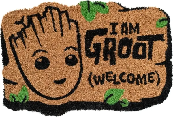 Pyramid dørmatte til sko Groot Marvel steintrykk galakse