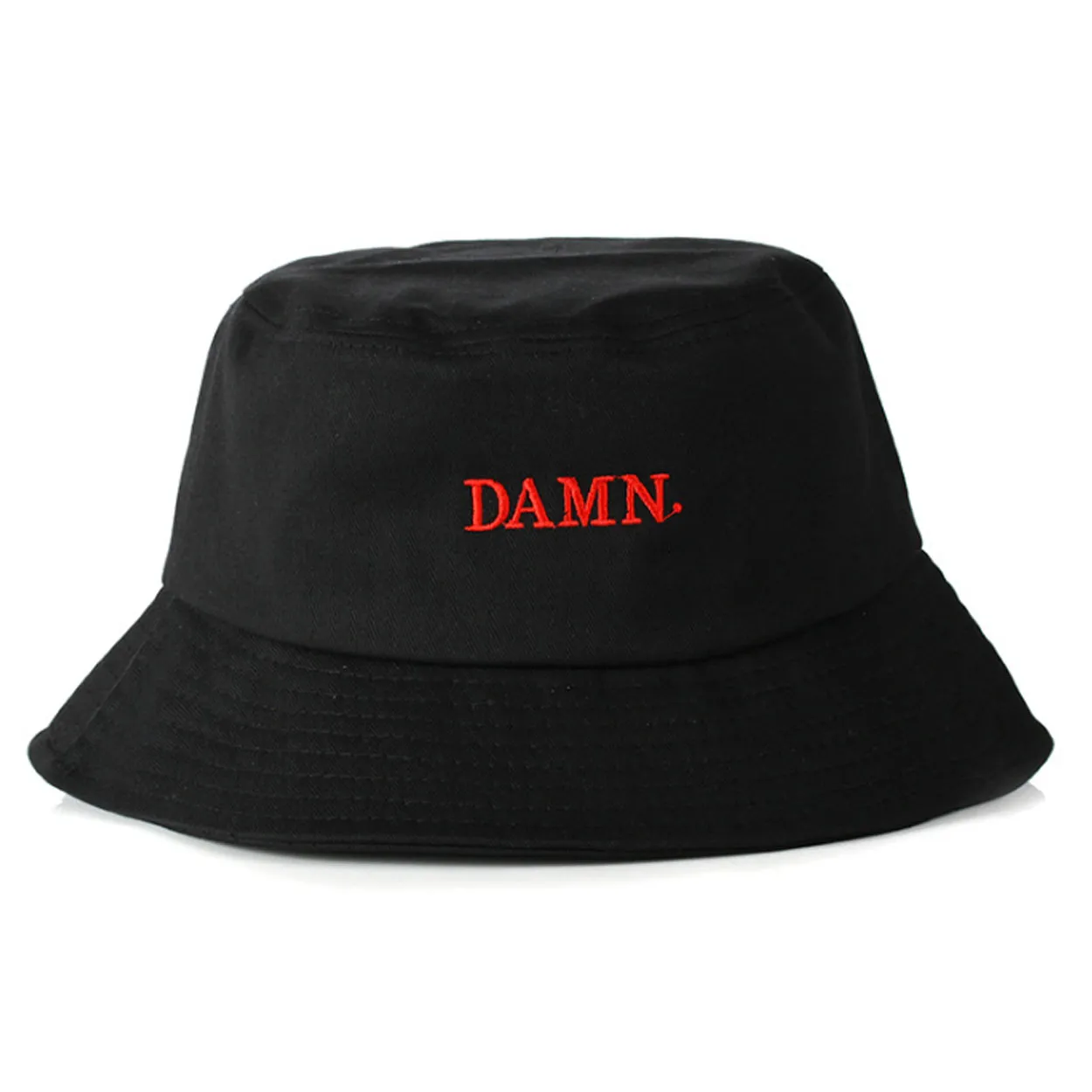Svart fiskehatt bøttehatt Kendrick Damn