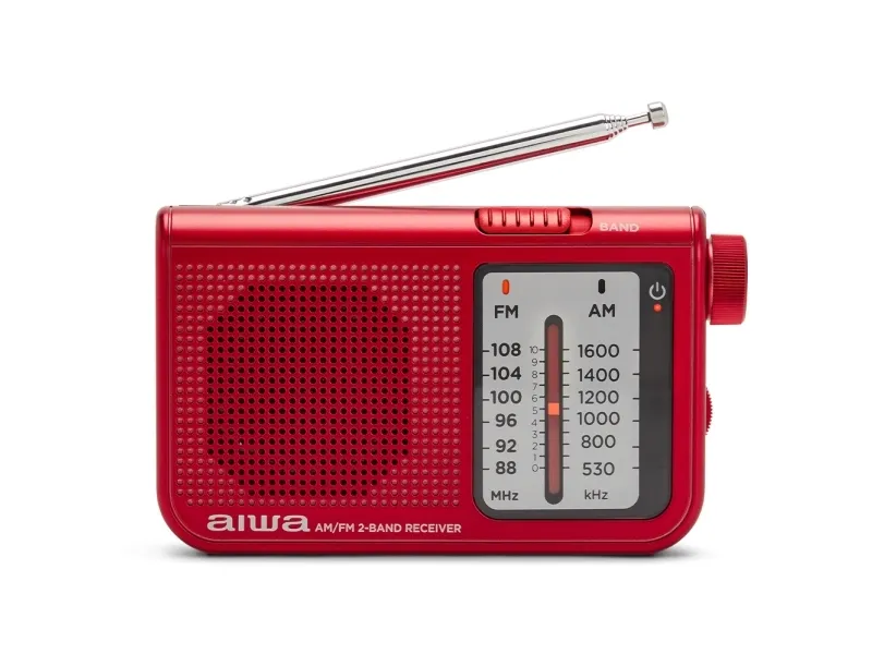 AIWA Lommeradio med FM/AM Red