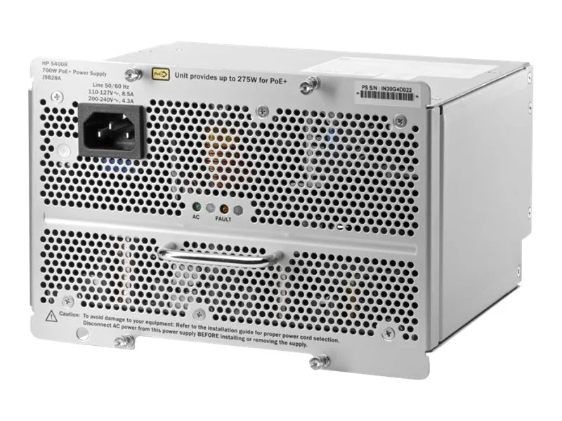 HPE Aruba - Strømforsyning (plug-in modul) - 700 watt - Europa - for HPE Aruba 5406R, 5406R 8-port, 5412R, 5412R 92
