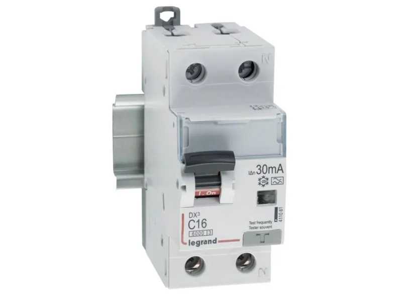 Legrand jordfeilbryter 2P 16A C 0,03A type A P312 DX3 (411061)