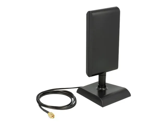 Delock WLAN RP-SMA - Antenne - Wi-Fi, Bluetooth - 6 dBi (for 2,4 GHz - 2,5 GHz), 9 dBi (for 5,15 - 5,875 GHz) - direksjonal - svart