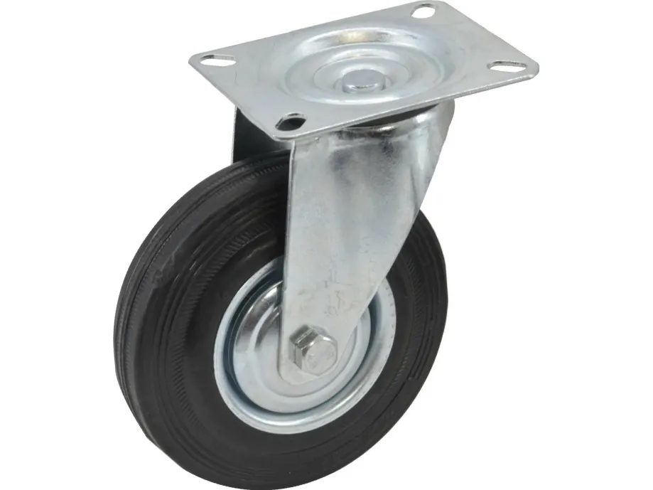 AWTools svinghjul i svart gummi 200 mm