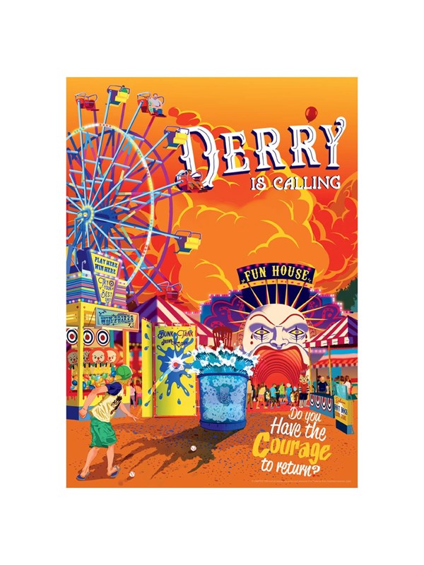 FaNaTtik - IT Derry Fairground Art Print - Plakat