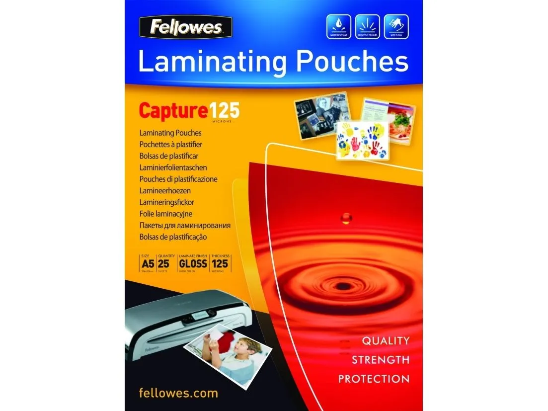 Fellowes 5396101, Gjennomsiktig, Blank, A5, 0,125 mm, 218 mm, 1 mm