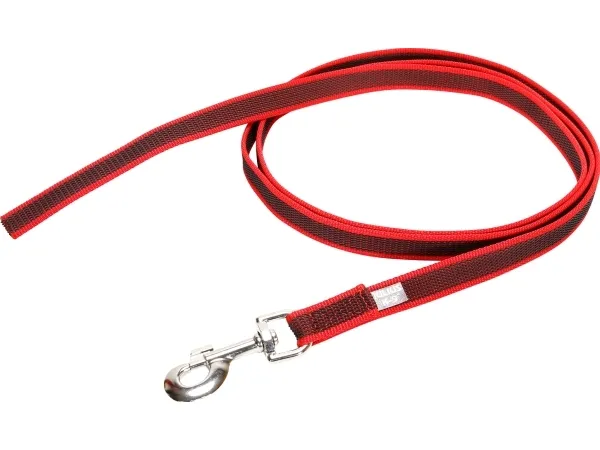 Julius-K9 K9 C&G line, rød/grå 20mm/2m u/håndt