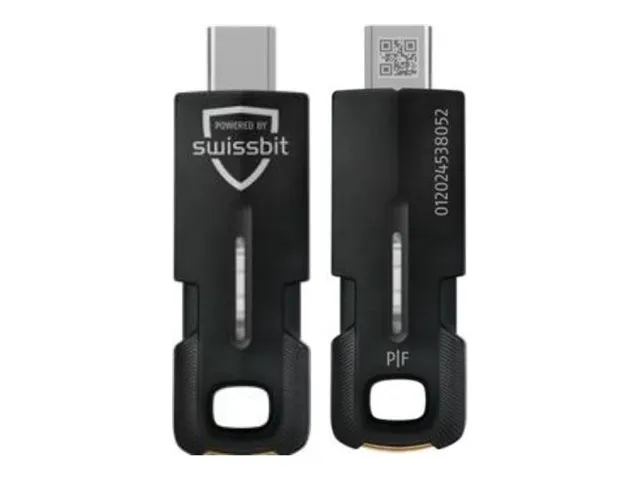 Swissbit iShield Key 2 PRO - Sikkerhetsnøkkel (USB-C, NFC) - svart