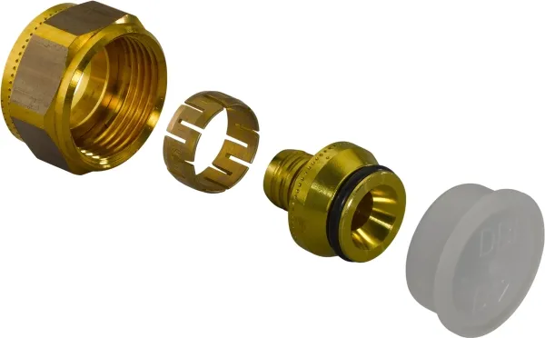 Uponor kobl.sæt 3/4 20-2 Pex - forkromet messing UPONOR Eurokonus