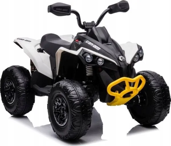 Lean Toys Batteridrevet ATV for barn Can-Am Renegade 4x4, hvit