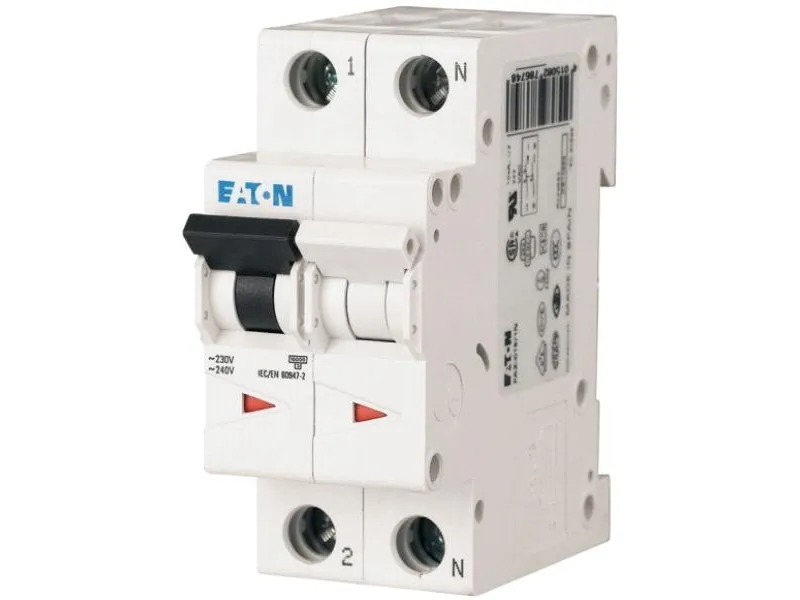Eaton automatsikring FAZ-C10/1N 1+N C 10A 15kA - 278670