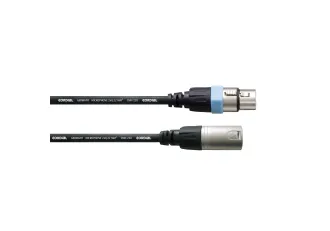Cordial CCM 0,5 m XLR forbindelseskabel [1x XLR-tilkobling - 1x XLR-plugg] svart