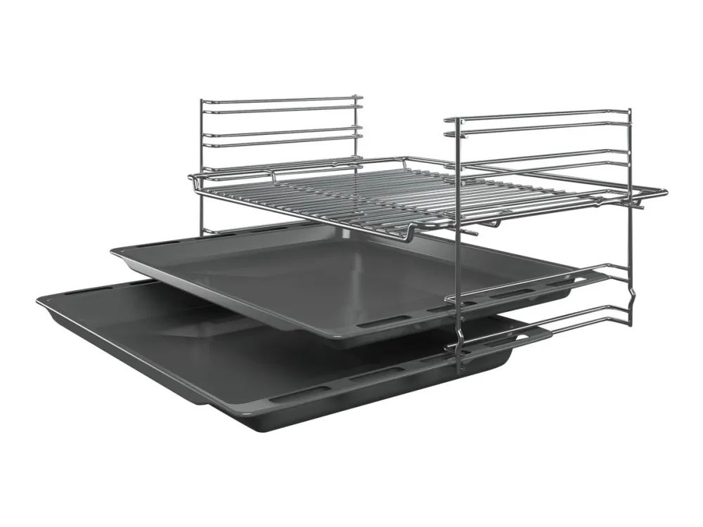 Siemens iQ500 HK9S5A240 - Komfyr - frittstående - bredde: 60 cm - dybde: 60 cm - høyde: 85 cm - med selvrens - rustfritt stål