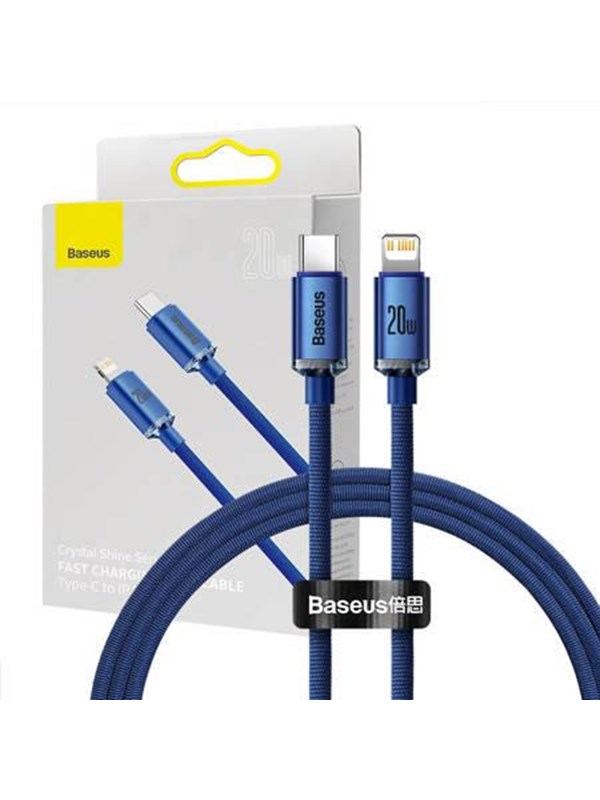 Baseus Crystal cable USB-C to Lightning 20W 1.2m (blue)