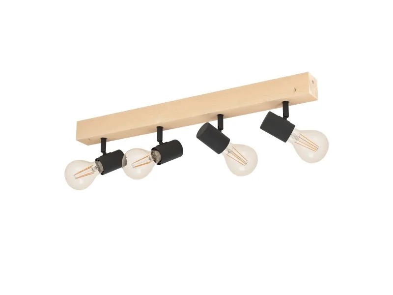 EGLO TOWNSHEND 3 spot-skinne 4L sort FSC