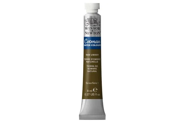 Cotman akvarellmaling 8 ml Raw Umber 554