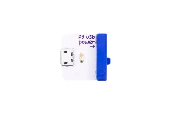 littleBits power (USB), Strømmodul, littleBits, Blå, Hvit, 95,2 mm, 190,5 mm, 12,7 mm