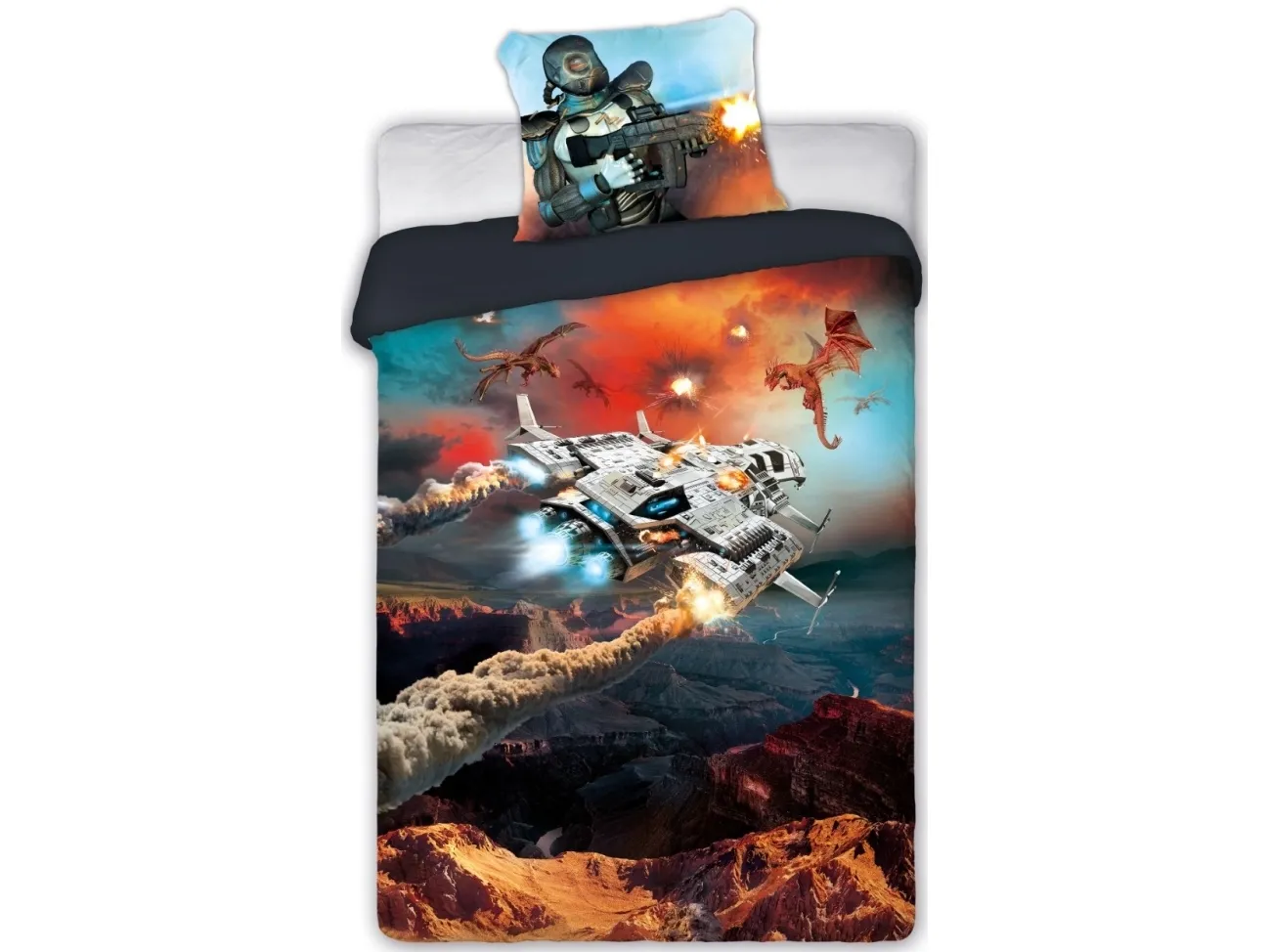 Wild gamer Sengetøj 140x200 cm - 100 procent bomuld