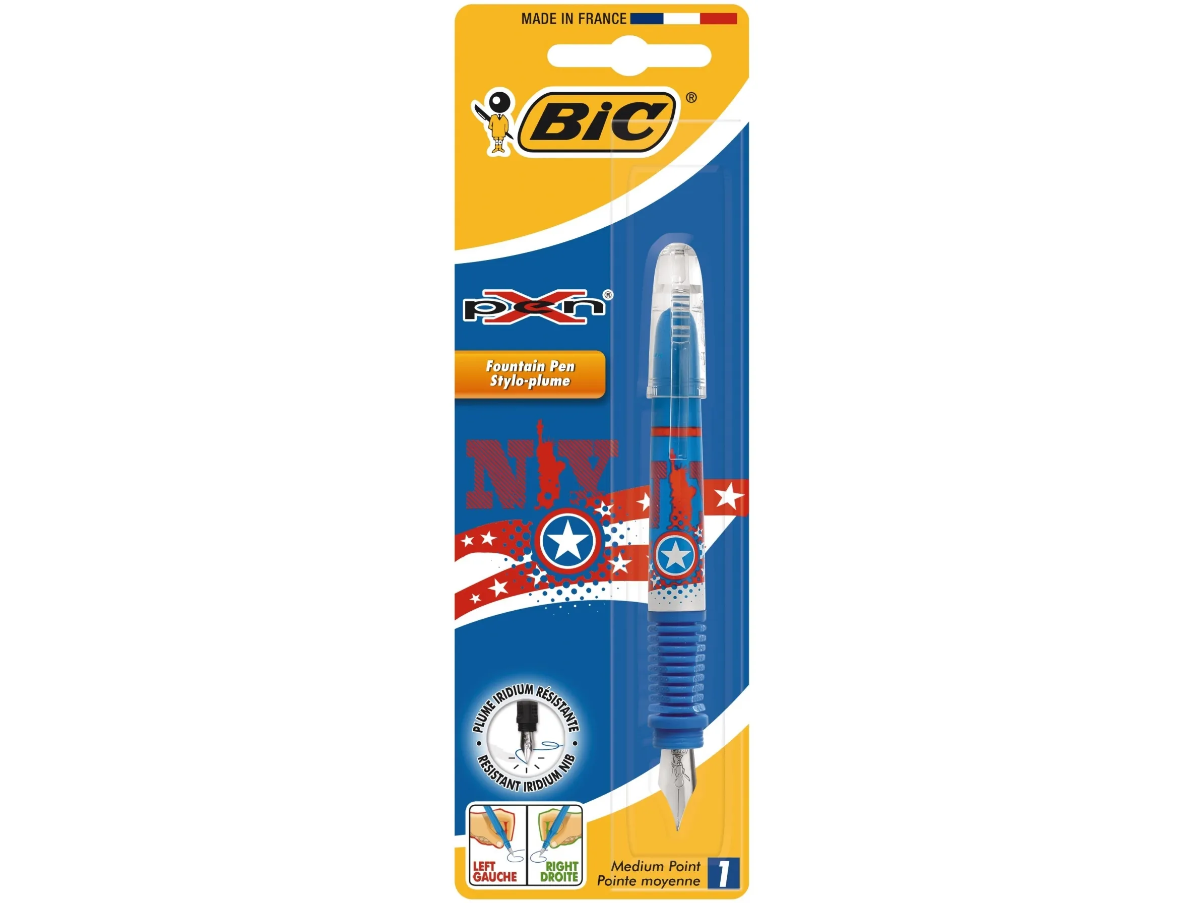 BIC 8795005, Flerfarget, Kursiv pennesplitt, Ambidekstriøs, Blister, 1 stykker