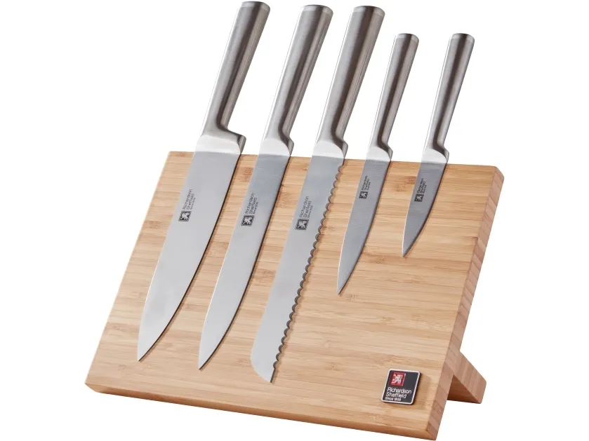 Richardson Sheffield Visage - 5 stk Kniv magnetisk blok - bambus