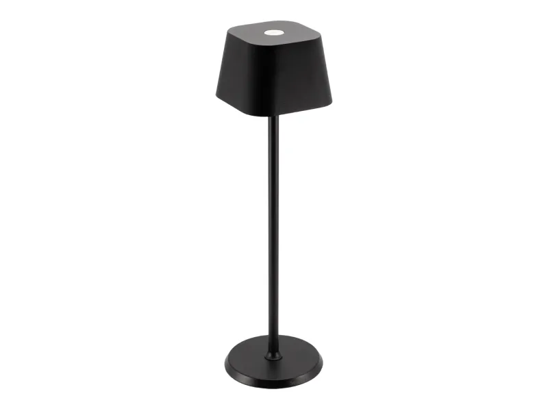 Securit® LED bordlampe GEORGINA, inkl. lynkoblings-ladekabel, sort