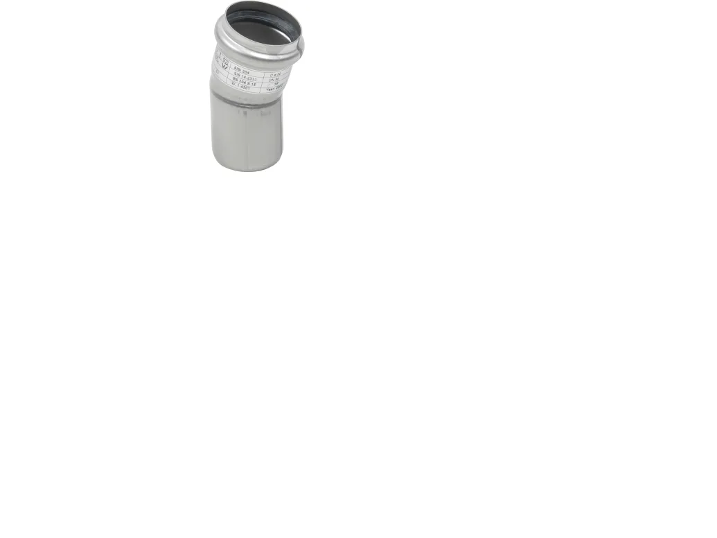 Ø 50 mm x 15° Bøjning rustfri AISI304/EN1.4301 Blücher