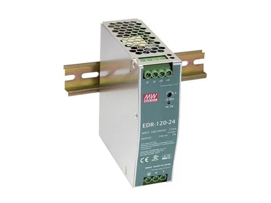 MEAN WELL EDR-120-24, 90 - 264 V, 120 W, 24 V, 5 A, RoHS, 40 mm