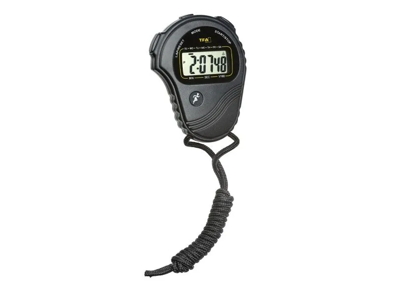 TFA-Dostmann 38.2029, Sort, Plast, LCD-urskive, LR44