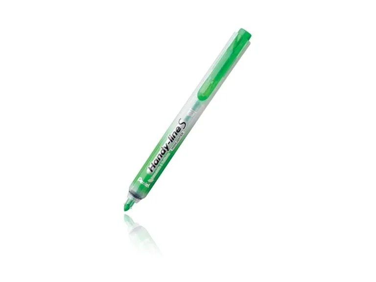 Highlighter Pentel Handy-line s med trykmekanisme grøn (stk.)