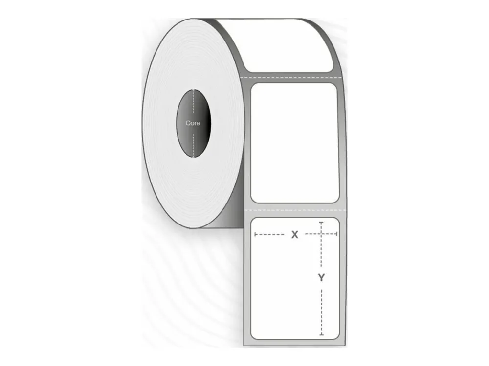 Capture - Permanet adhesiv - belagt - hvit - 58 x 76 mm 11456 etikett(er) (8 rull(er) x 1432) merkelapper