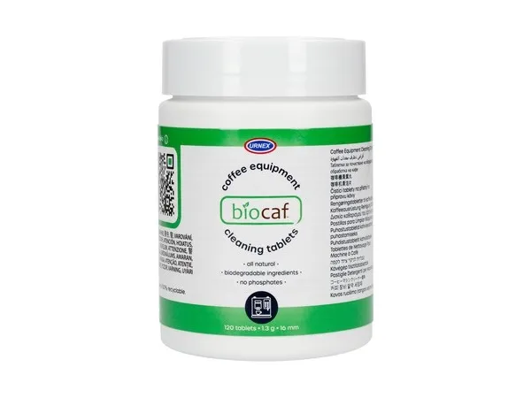 Urnex Biocaf rengjøringstabletter til kaffemaskin 120 stk.