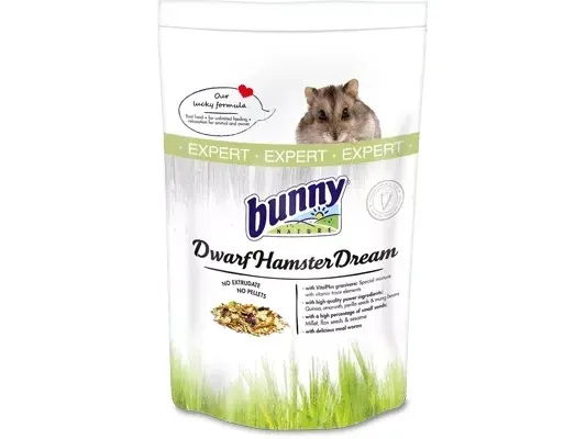 Bunny Nature 25922, Frø, 500 g, Hamster, Vitamin A, Vitamin D3, Vitamin E, Kopper, Jod, Strykejern, Mangan, Selen, Zink, 15,5%